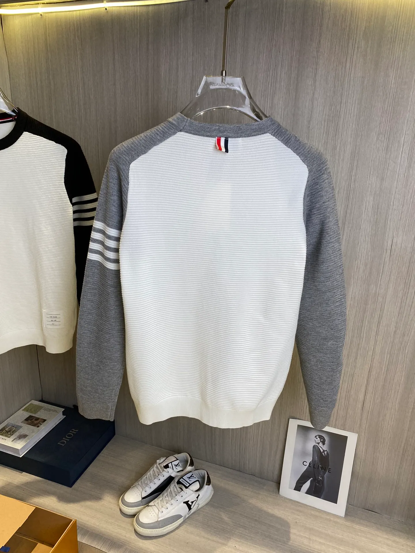 🔥🔥115 Thom Browne ➡️ POLO ， Retro Same Style Versatile ： White White Size：M-2XL